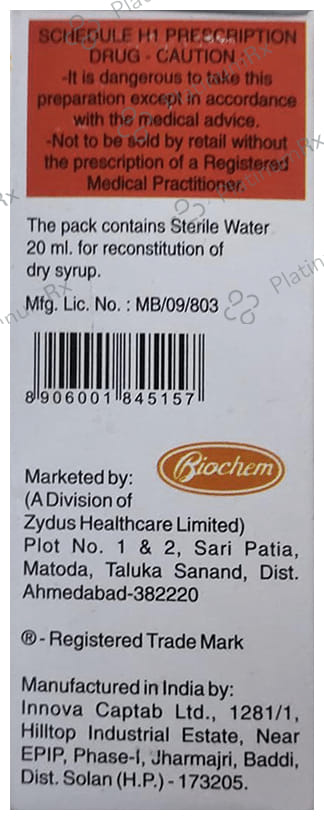 Monotax O 100mg Dry Syrup Tangy Orange & Lemon 30ml