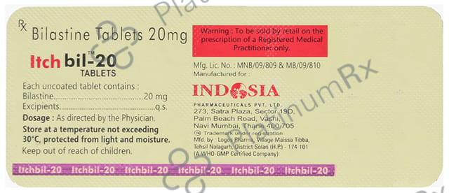 Itchbil 20mg Tablet 10s