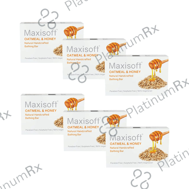 Maxisoft Oatmeal & Honey Bathing Bar (75gm Each) 6 units