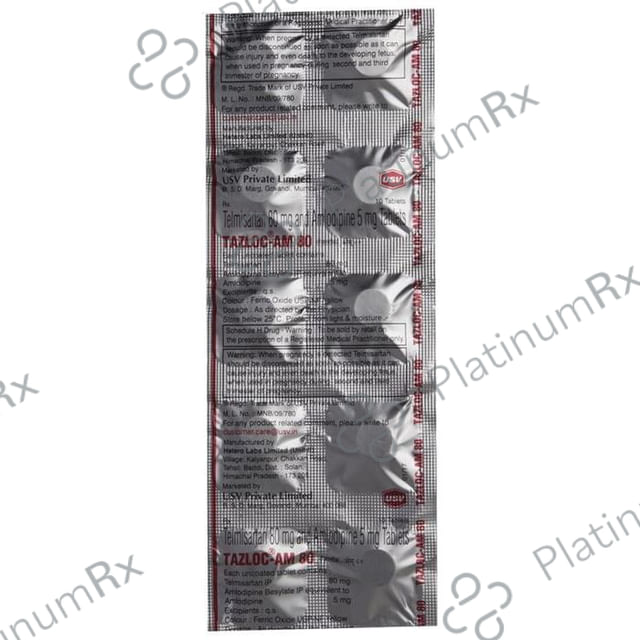 Tazloc AM 80 5/80mg Tablet 10s