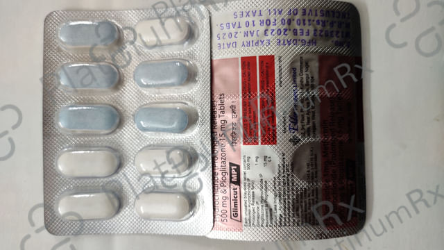 Glimicut MP 1/500/15mg Tablet SR 15s