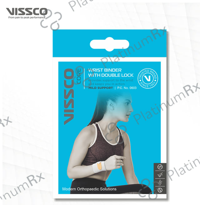 Vissco 0603 Wrist Binder Double Lock Small