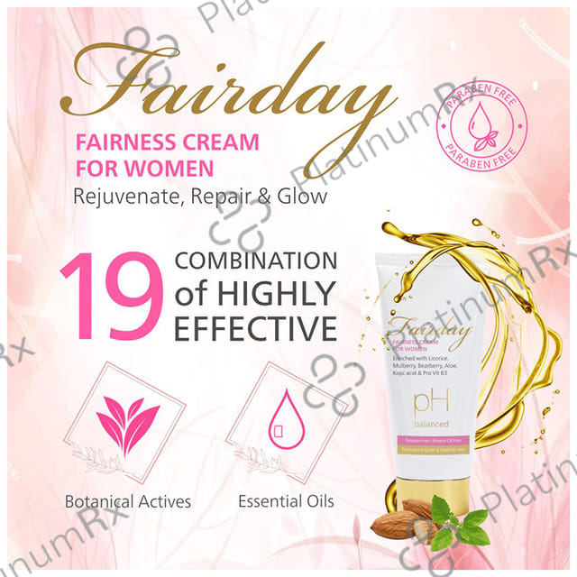 Fairday Fairness Cream for Women (50gm Each) 1 Tube