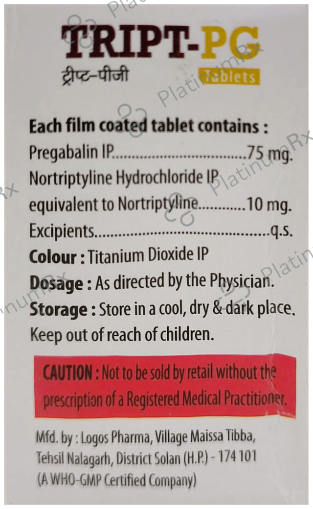 Tript PG 10/75mg Tablet 15s