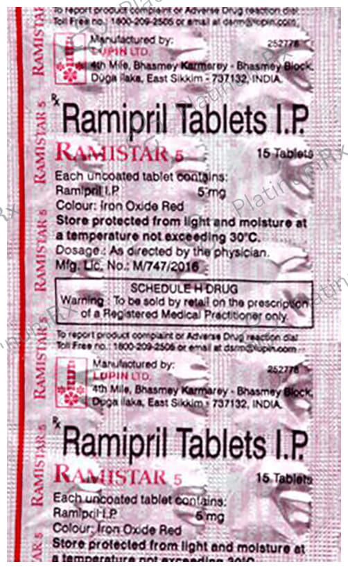 Ramistar 5mg Tablet 15s