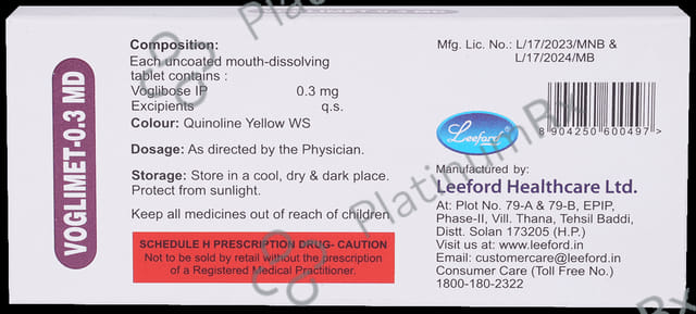 Voglimet 0.3mg Tablet MD