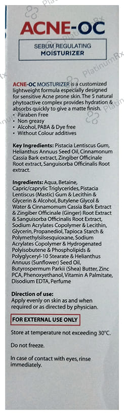 Acne OC Sebum Regulating Moisturizer 75gm