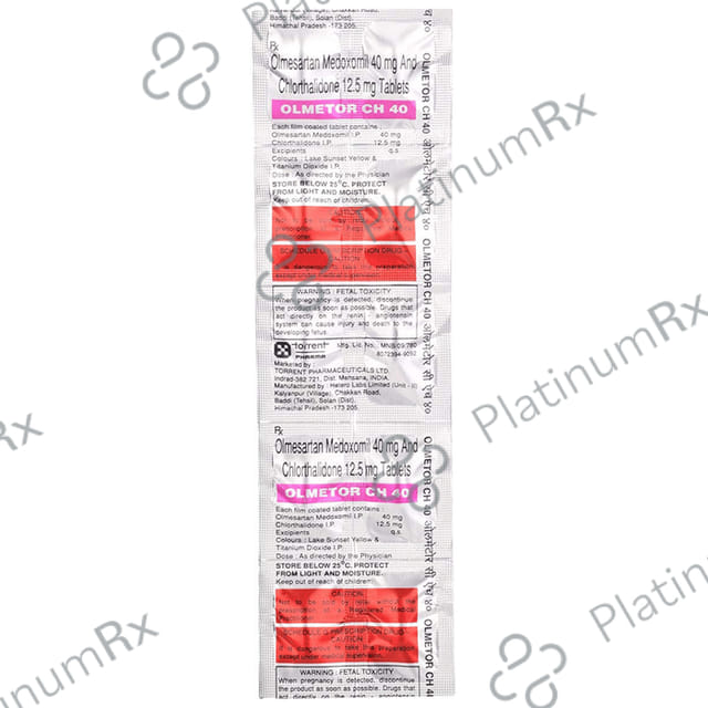 Olmetor CH 12.5/40mg Tablet 10s