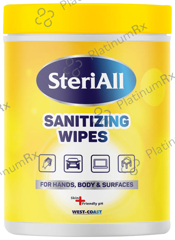 SteriAll Sanitizing Wipes (50 Each) 2 jar