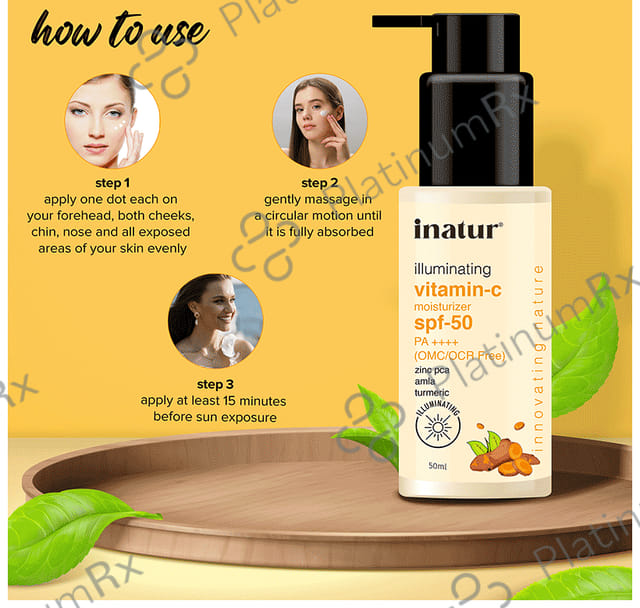 Inatur Vitamin C Moisturizer SPF 50 Cream 500gm