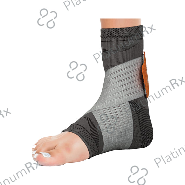 Vissco 2 in 1 Anklet + Binder to support & stability to the ankle Sprain, Swelling Muscle Medium