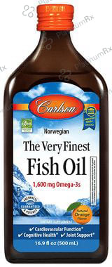 Carlson The Very Finest Fish Oil 1600mg Orange