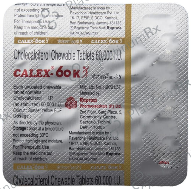 Calex 60K Chewable Tablet 1s