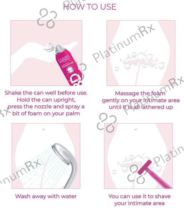 Clean and Dry Intimate Cleansing Foam Wash