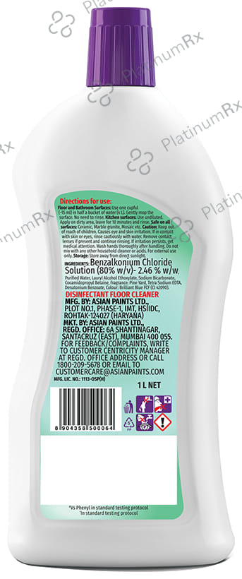 Asianpaints Viroprotek Ultra Disinfectant Floor Cleaner Pine 1 Ltr