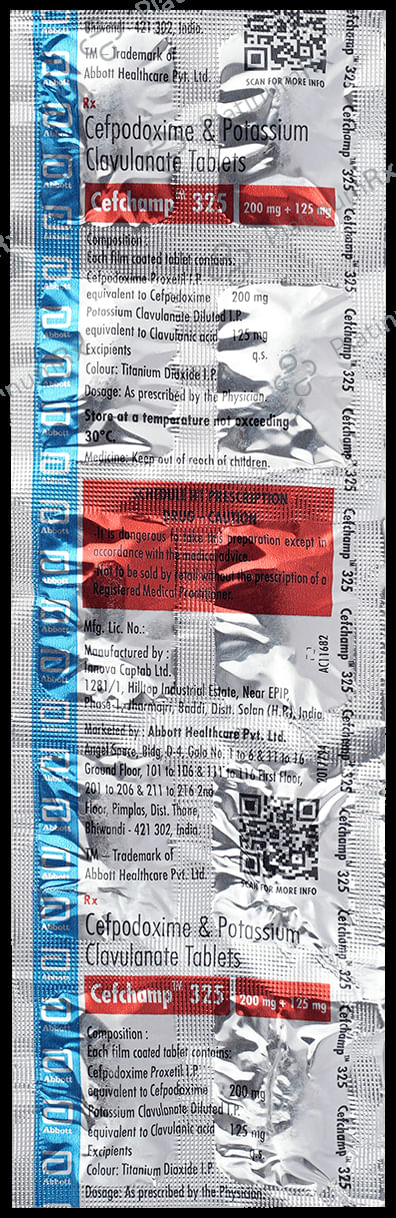 Cefchamp 200/125mg Tablet 10s
