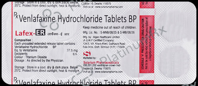 Lafex 37.5mg Tablet ER