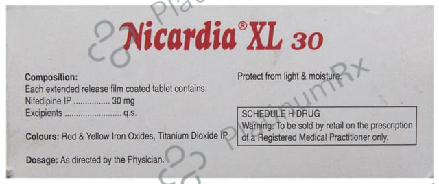 Nicardia XL 30 Tablet 10 Tablet ER