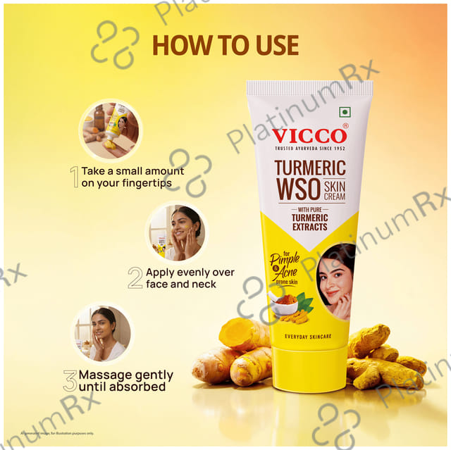 Vicco Turmeric Wso Skin Cream 60 gm
