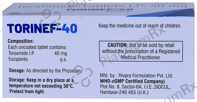 Torinef 40mg Tablet 10s