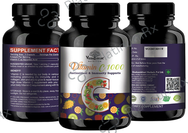 Veda Maxx Nutrition Vitamin C 1000mg 60s