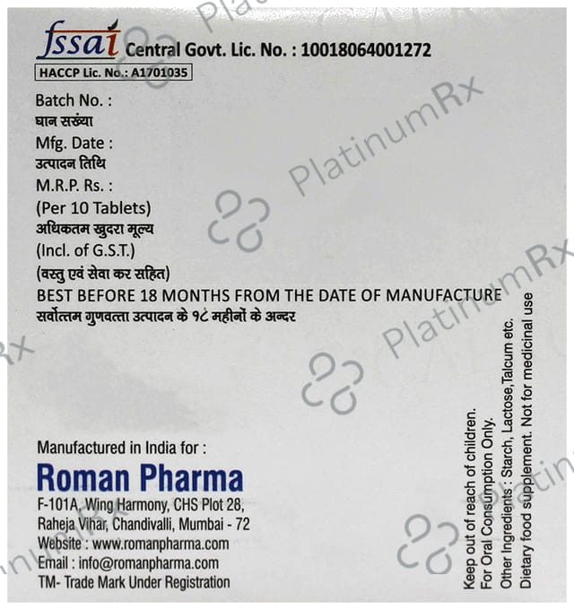 Roman Pharma Calroma Tablet