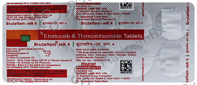 Brutaflam MR 60/4mg Tablet 10s