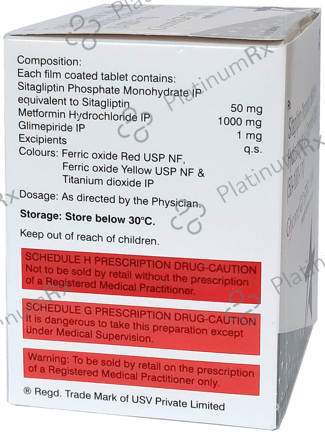 Glycomet Gp Star 1/1000mg Tablet 10s