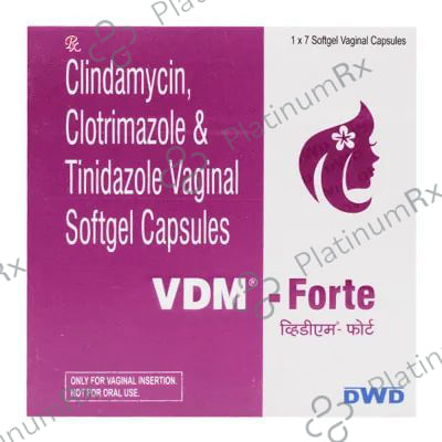 Vdm Forte 100/100/100mg Vaginal Capsule 7s