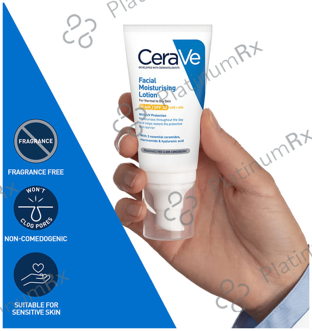 CeraVe AM Facial Moisturising SPF 30 Lotion 52ml