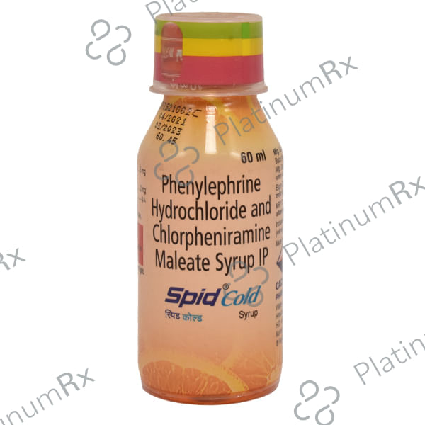 Spid 2/5mg Cold Syrup 60ml