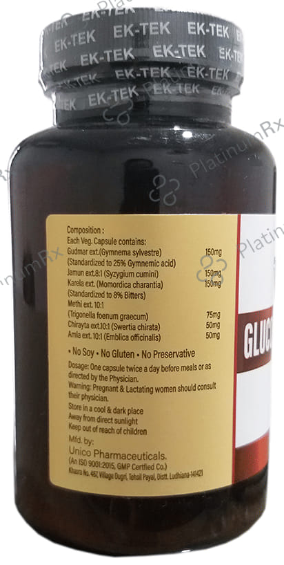 Ek-Tek Vedaz Gluco Norm Veggie Capsule
