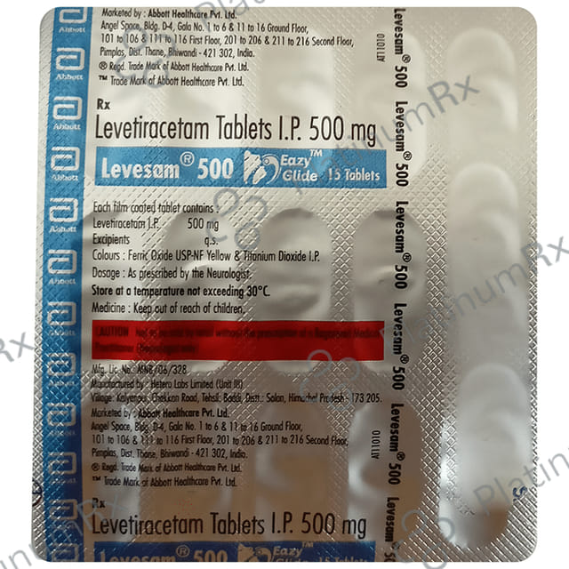 Levesam Eazy Glide 500mg Tablet 15s