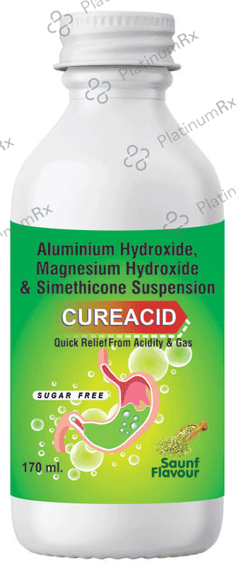 Cureacid Oral Suspension Saunf Sugar Free