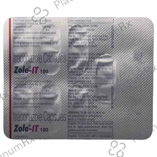 Zole IT 100mg Capsule 10s