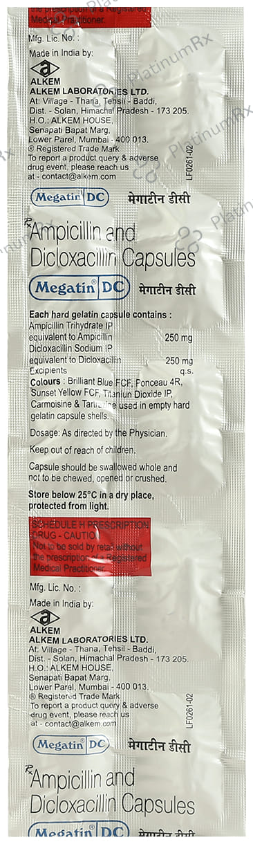 Megatin DC 250/250mg Capsule 10s