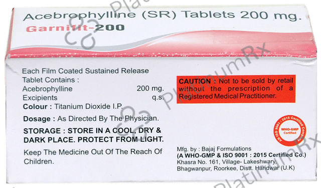 Garnifit 200mg Tablet SR 10s