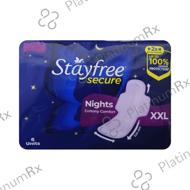 Stayfree Secure Nights Cottony Soft Comfort Pads 6s