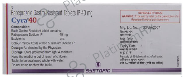 Cyra 40mg Tablet 10s