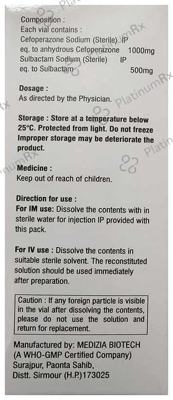 Magnolite-S Forte 1.5gm Injection