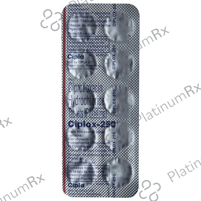 Ciplox 250mg Tablet 10s