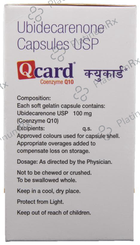 Qcard 100mg Capsule 10s
