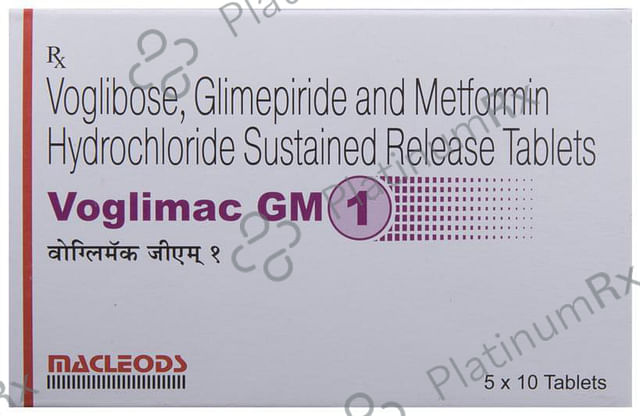 Voglimac GM 1/500/0.2mg Tablet SR 10s