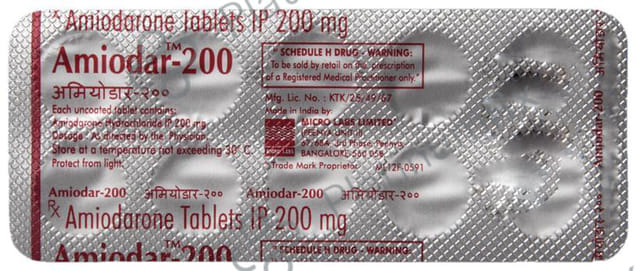 Amiodar 200mg Tablet 10s