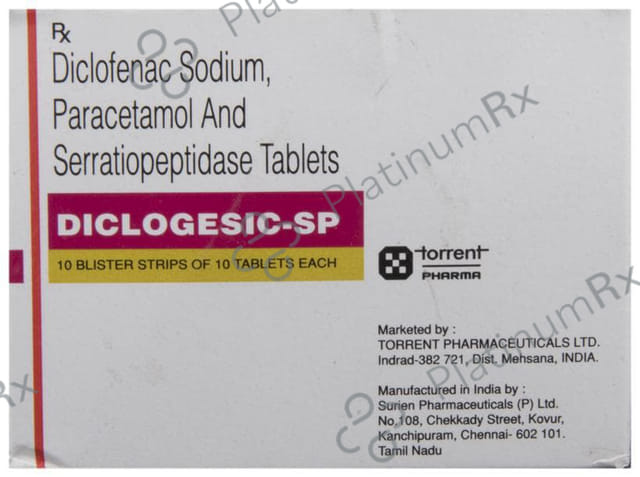 Diclogesic SP 50/325/15mg Tablet 10s