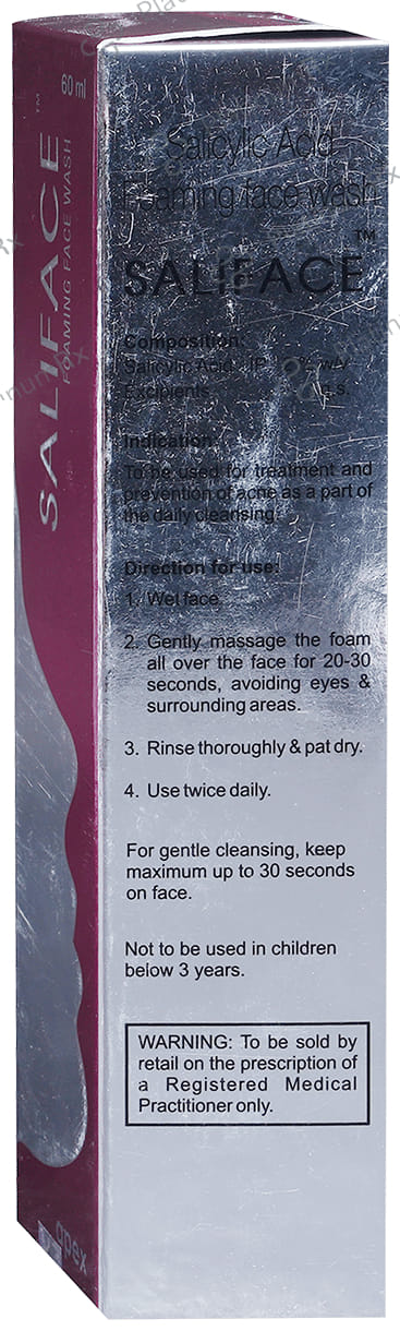 Saliface 2% Salicylic Acid Face Wash 60ml
