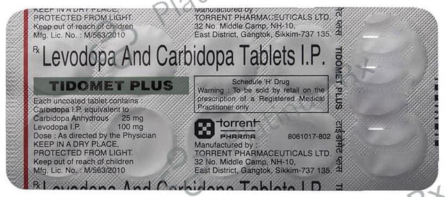 Tidomet Plus 25/100mg Tablet 10s