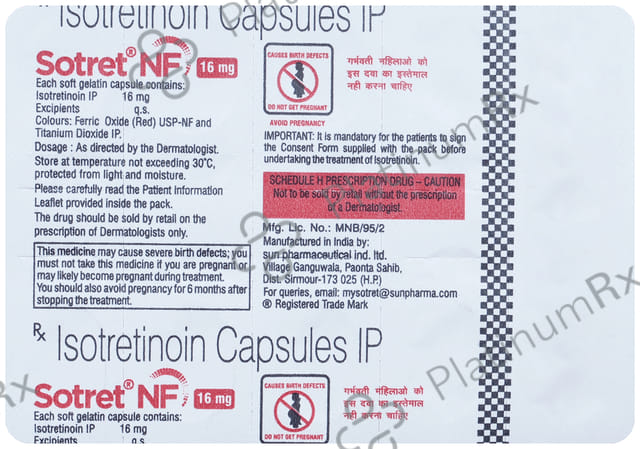 Sotret NF 16mg Capsule 10s