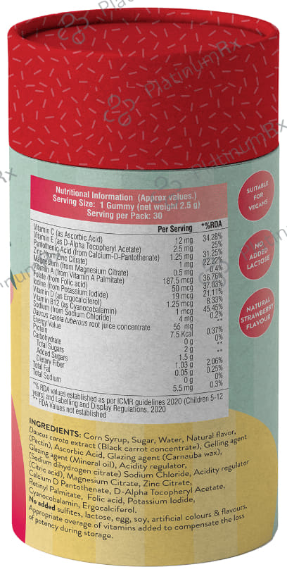 Swisse Me Kids Multivitamin Gummies Strawberry