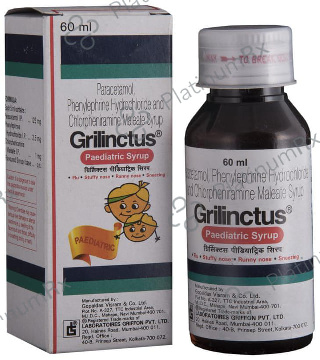 Grilinctus Paediatric Syrup 60ml
